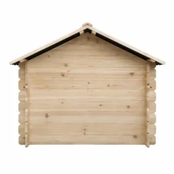 Niche en bois d'épicéa chalet madrier - Taille M - Toit PVC