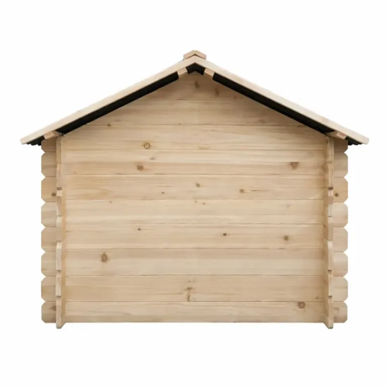 Niche en bois d'épicéa chalet madrier - Taille M - Toit PVC