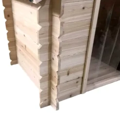 Niche en bois d'épicéa chalet madrier - Taille M - Toit PVC