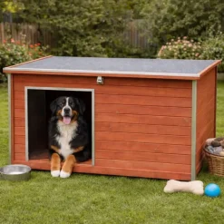 Niche en bois haute isolation Taille 2XL - Épicéa 3 couches avec toit étanche