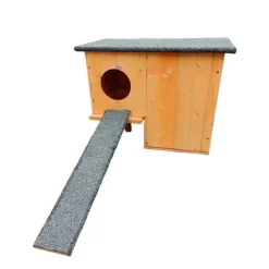 Nichoir chicane en bois pour canards d'ornement - 45x27x33cm