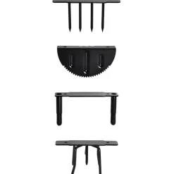 Outil de jardinage 4 en 1 acier 98 x 30 x 6 cm
