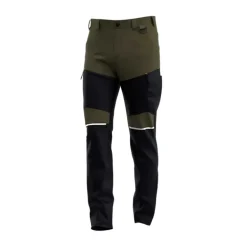 Pack 2 Pantalons Travail Oak Kaki/Noir Extensible 4 Sens
