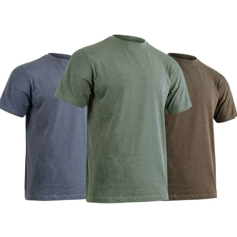 Pack de 3 T-shirts Lincoln Vert Bleu Marron de S à 3XL