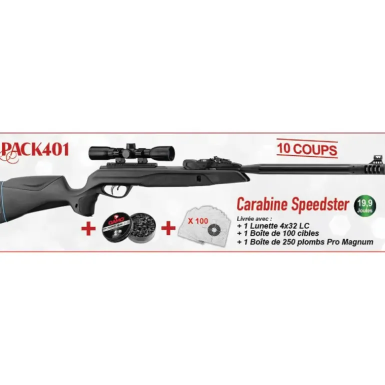 Pack Noël carabine Speedster Gamo