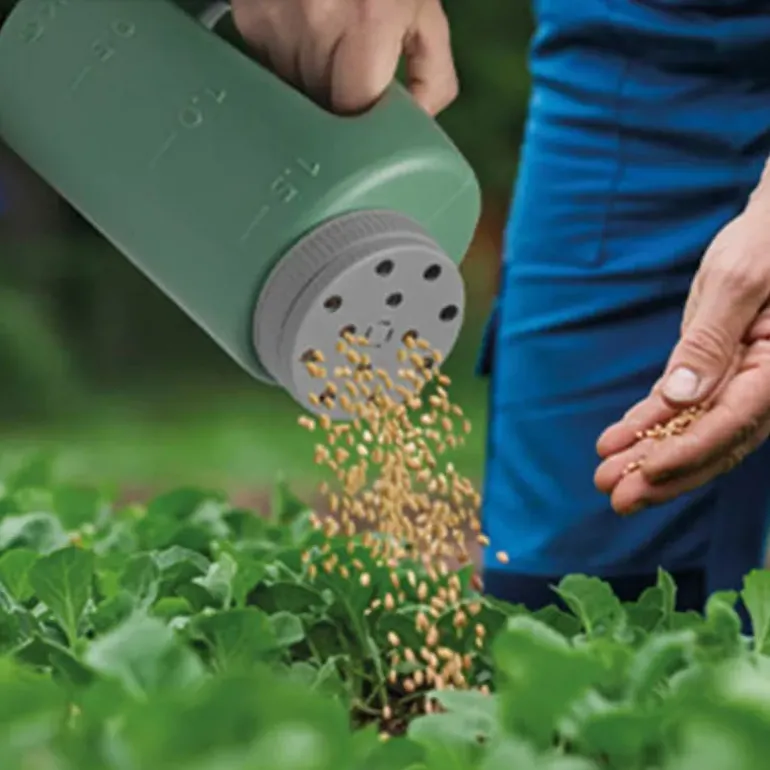 Épandeur à main Progarden® 2L - Distributeur d'engrais et graines vert
