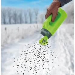 Épandeur à main sortie éventail 2000 ml couvercle et poignée pratique