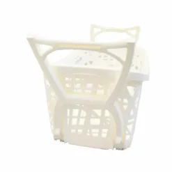 Panier à linge sur pieds - Corbeille textile rangement linge