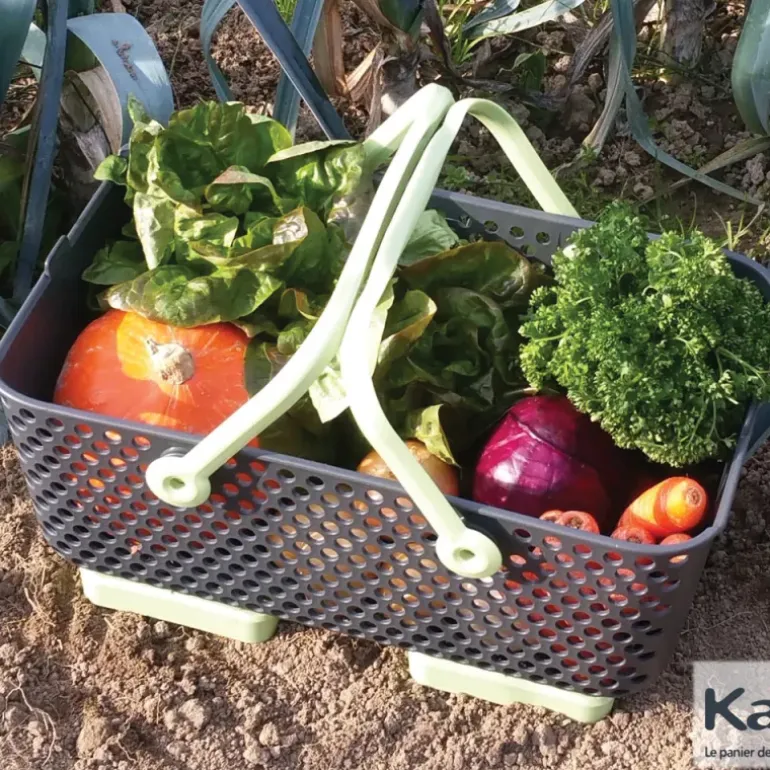 Panier de récolte Kajo 15L – Empilable, perforé, pliable