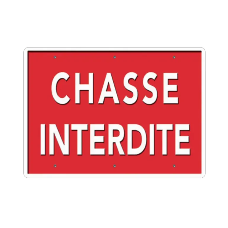 Panneau « Chasse interdite » Akilux 26x20cm