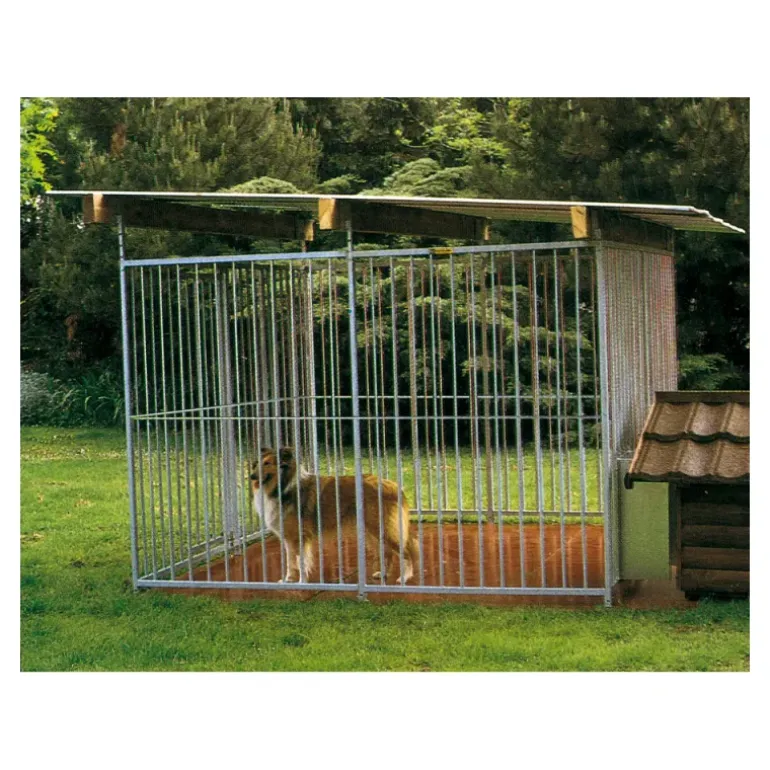 Panneau de chenil à barreaux 2m ouverture pour niche - Hauteur 184cm