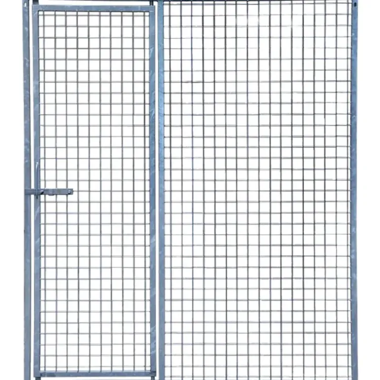 Panneau de chenil maille carrée 1,5m avec porte - Hauteur 184 cm
