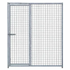 Panneau de chenil maille carrée 1,5m avec porte - Hauteur 184 cm