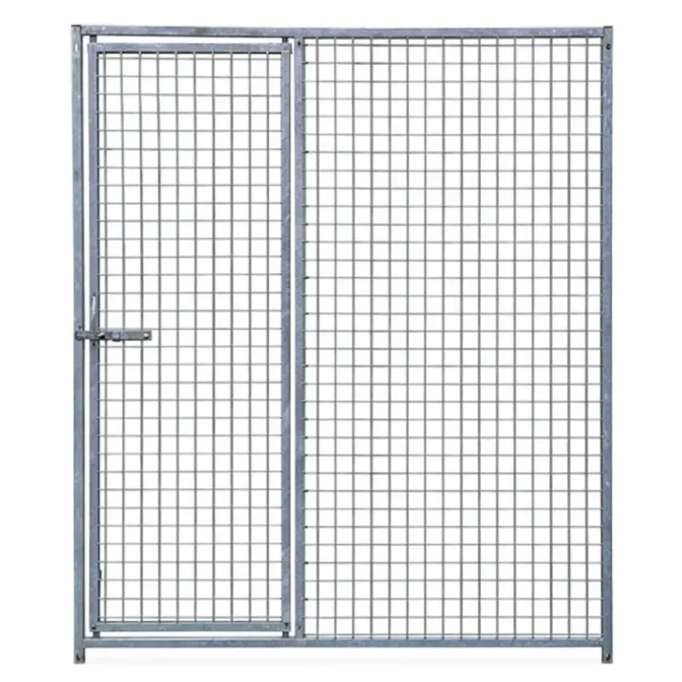 Panneau de chenil maille carrée 1,5m avec porte - Hauteur 184 cm