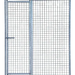 Panneau de chenil maille carrée 2m avec porte - Hauteur 184cm
