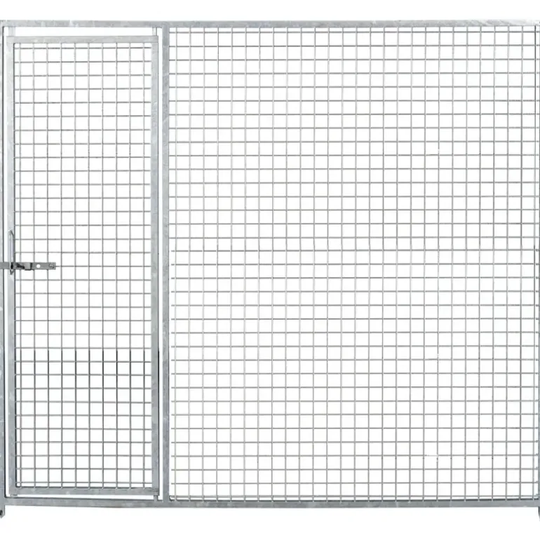 Panneau de chenil maille carrée 2m avec porte - Hauteur 184cm