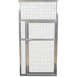 Panneau de volière aluminium avec porte – 102 x 200 cm