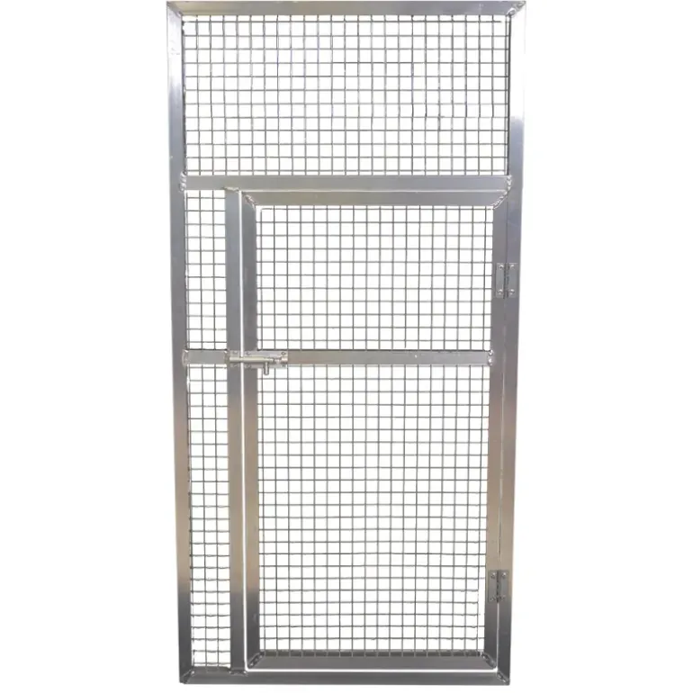 Panneau de volière aluminium avec porte – 102 x 200 cm