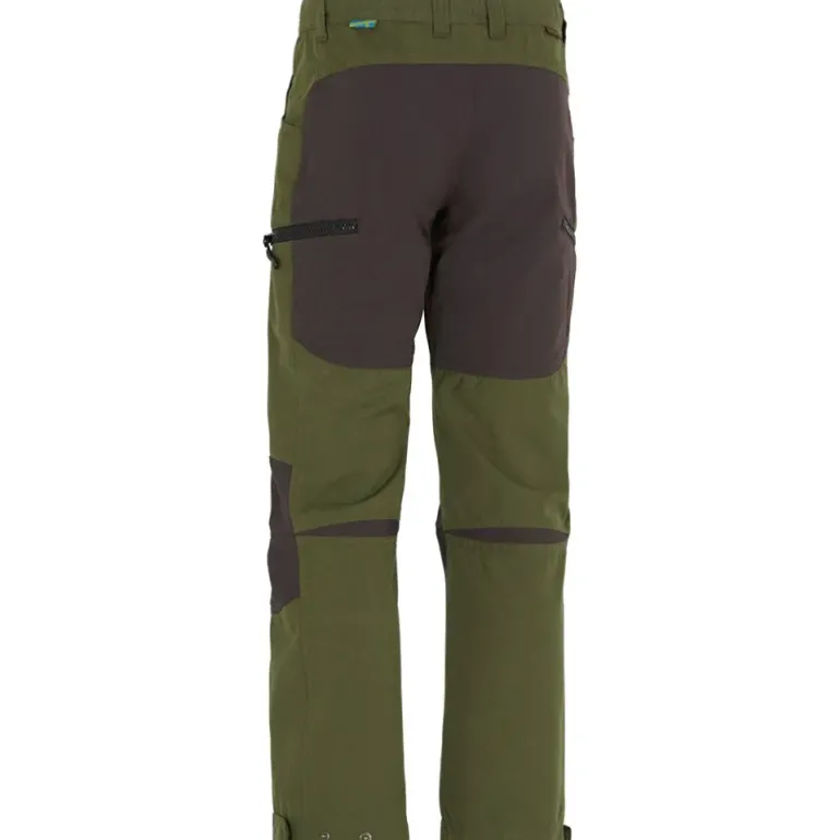 Pantalon chasse enfant Lynx polyester coton vert 6 à 16 ans
