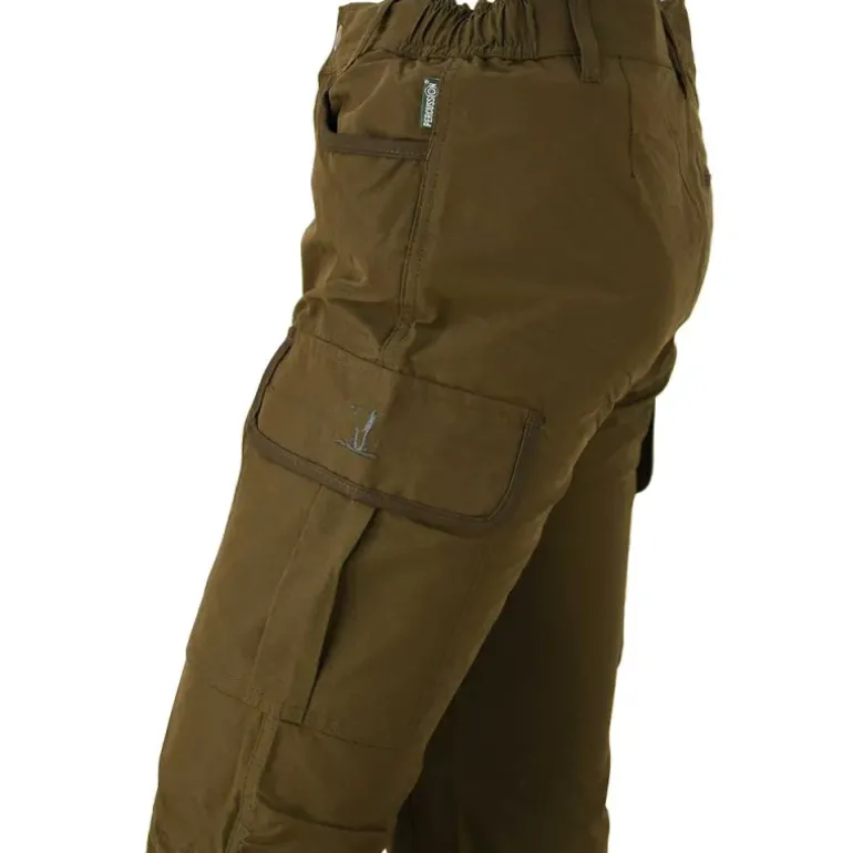 Pantalon de chasse Hyperstretch Savane 7 poches kaki T38 à 60