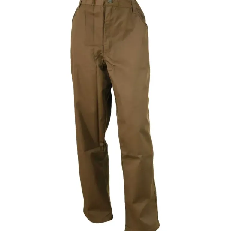 Pantalon de chasse T649N polyester coton marron taille 60
