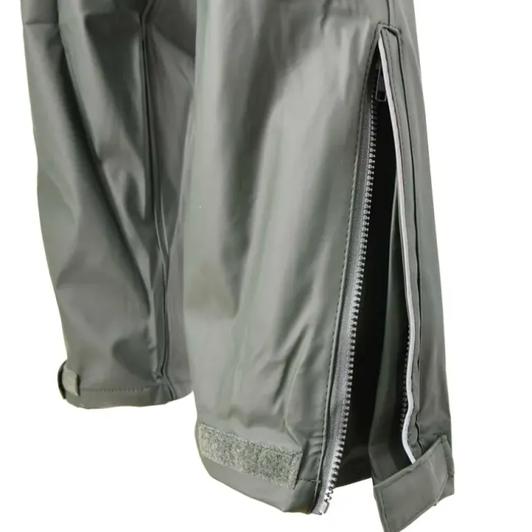 Pantalon de pluie Tonerre imperméable polyuréthane pvc kaki foncé