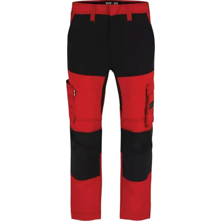 Pantalon de travail homme Hector Herock® - Rouge - Multi-poches professionnelles