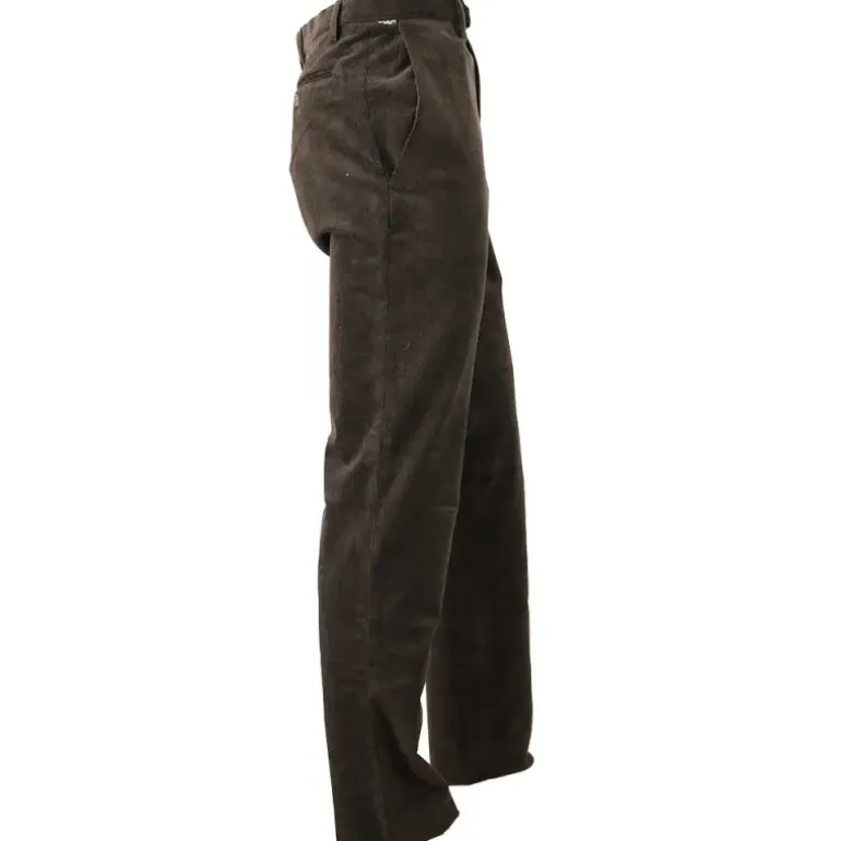 Pantalon marron Calvados côtelé extensible T38 À 60