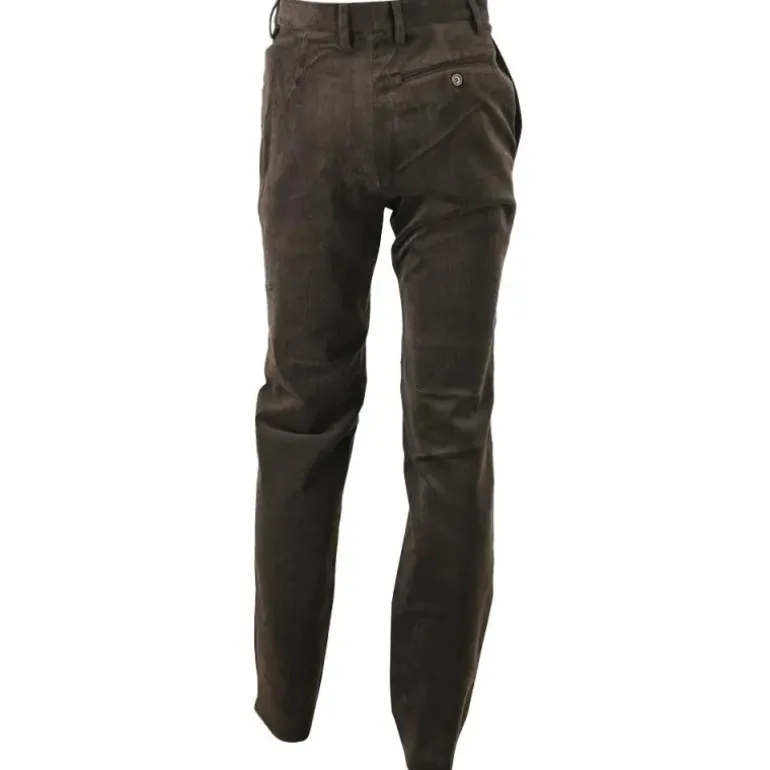 Pantalon marron Calvados côtelé extensible T38 À 60