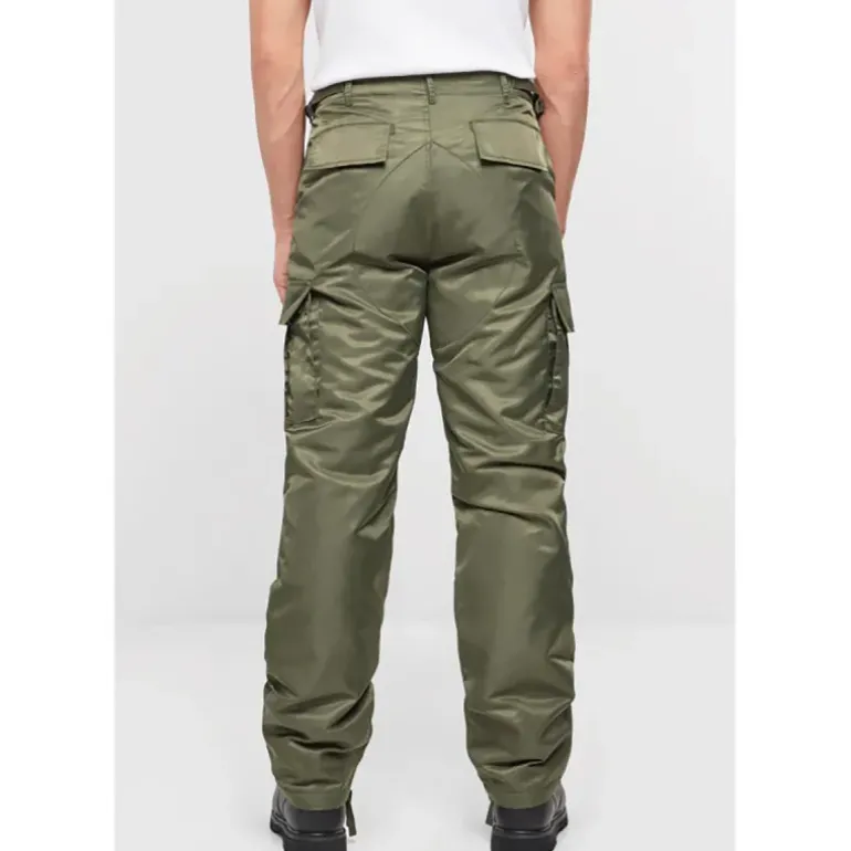Pantalon thermo homme Brandit® Olive - Coupe droite hydrofuge