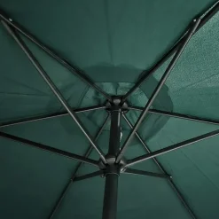 Parasol Rond Ø 2,70 m polyester 160 g/m² vert