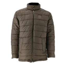 Parka réversible col montant polyester marron/bleu marine M à 2XL