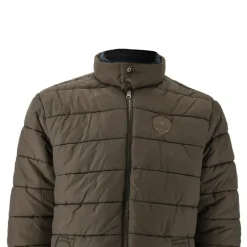 Parka réversible col montant polyester marron/bleu marine M à 2XL