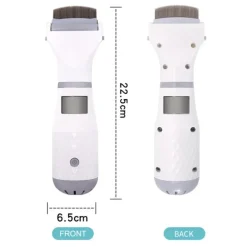 Peigne électrique anti-poux autonomie 4-6h LED 3 niveaux silencieux