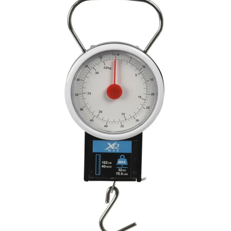 Peson de pêche 32 kg avec ruban à mesurer 100 cm