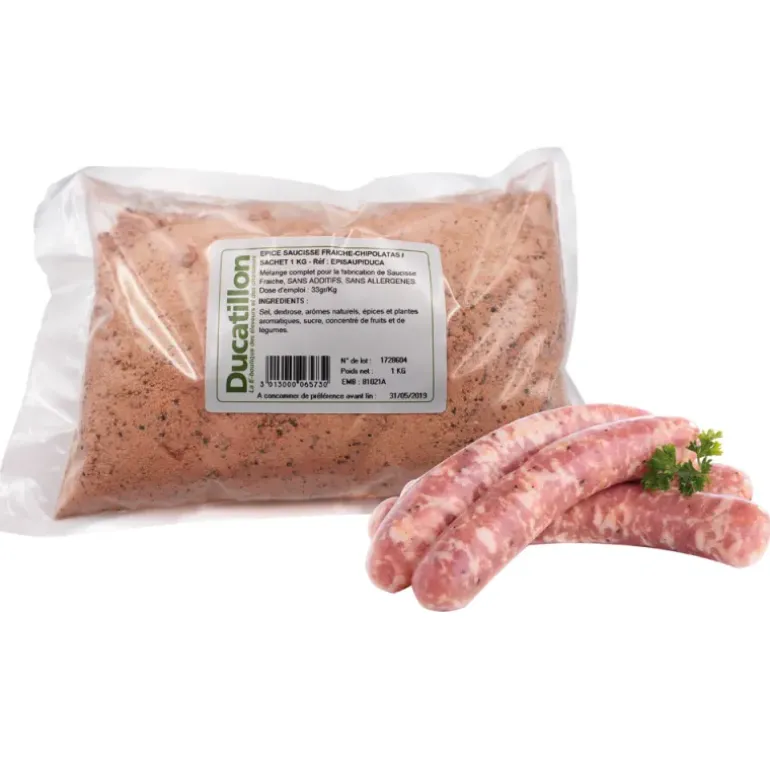 Épices saucisses fraiches - Chipolatas sachet de 1 kg