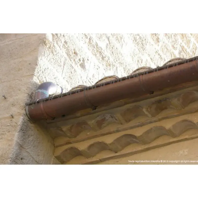 Pics anti-pigeon spécial gouttières galvanisé lot de 12