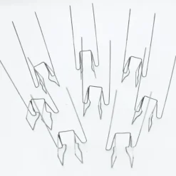 Pics anti-pigeon spécial gouttières galvanisé lot de 12