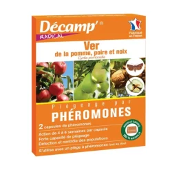 Piège à Phéromones contre le Ver de la Pomme, Poire et Noix - 2 Capsules Décamp