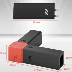 Piège à rongeurs d'angle électrique USB - 2 tunnels - 2000V