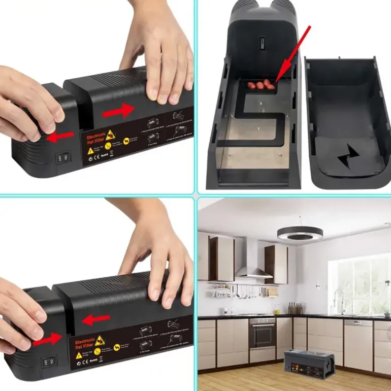 Piège à souris électrique USB - 2500V - 30 chocs par recharge