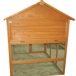 Pigeonnier bois 3 cases avec volière galvanisée – 130 x 160 cm