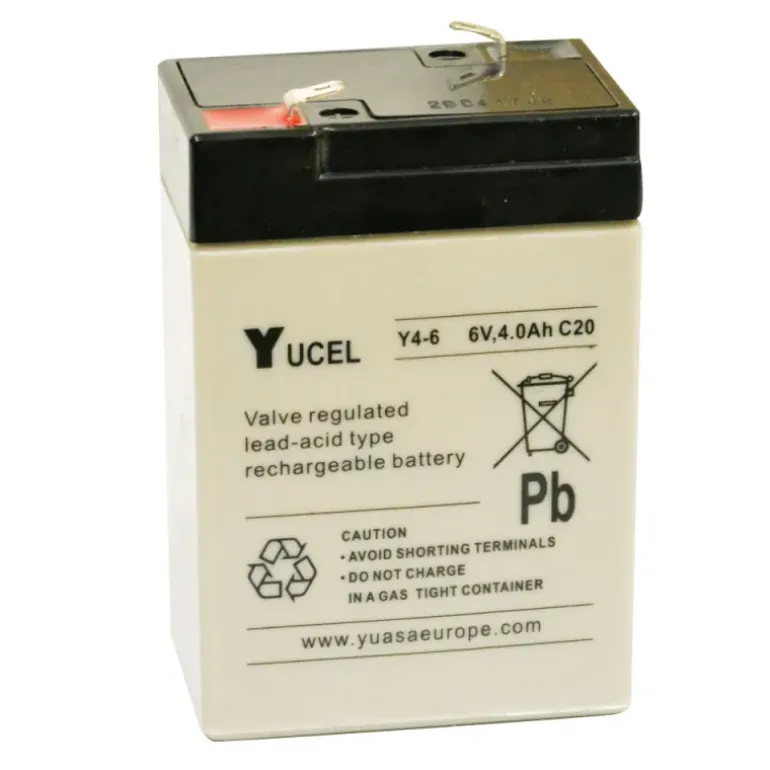 Pile rechargeable 6V, 4 Ah, 70 x 45 x 105mm