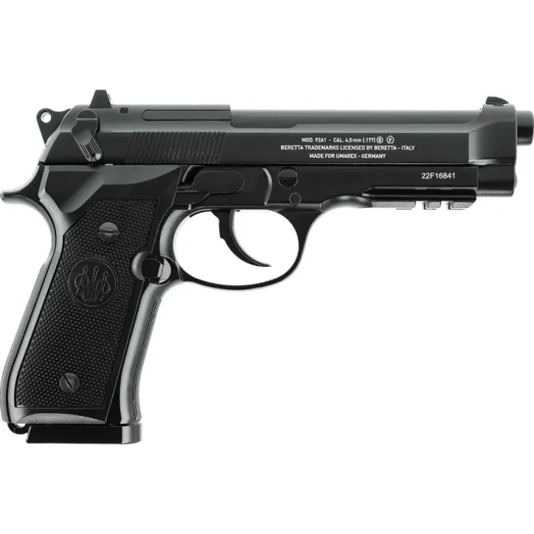 Pistolet CO2 M92 A1 auto 18 coups cal BB/4.5mm 3J 90m/s L215mm