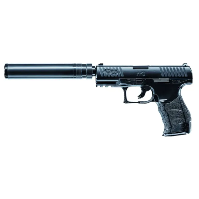 Pistolet PPQ Navy 14 coups +90 BBs 6mm Spring 0,5J + silencieux