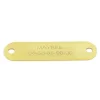 Plaque collier chien à graver laiton Larg. 7 X H1,9 cm seule