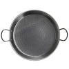Plat paella flamme directe acier poli laminé Ø60cm 12-20 pers