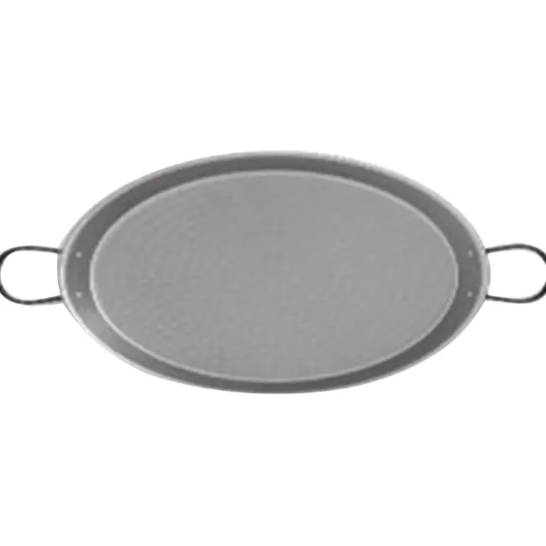 Plat paella flamme directe acier poli laminé Ø60cm 12-20 pers