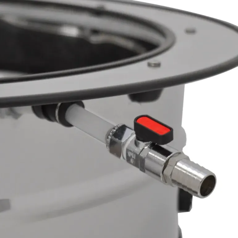 Plumeuse professionnelle Cylindra inox 144 doigts 0,75kW River Systems