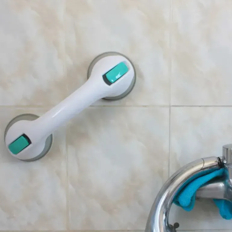 Poignée de bain à ventouses 31cm - Barre d'appui sécurité